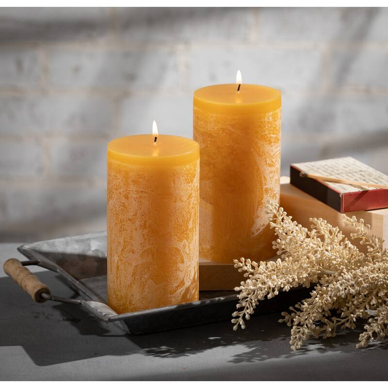 8" Vance Kitira Timber Pillar Candle On Sale Bed Bath & Beyond